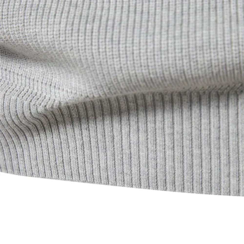 Zenviro Luxe Gebreide Zip-Up Heren Trui