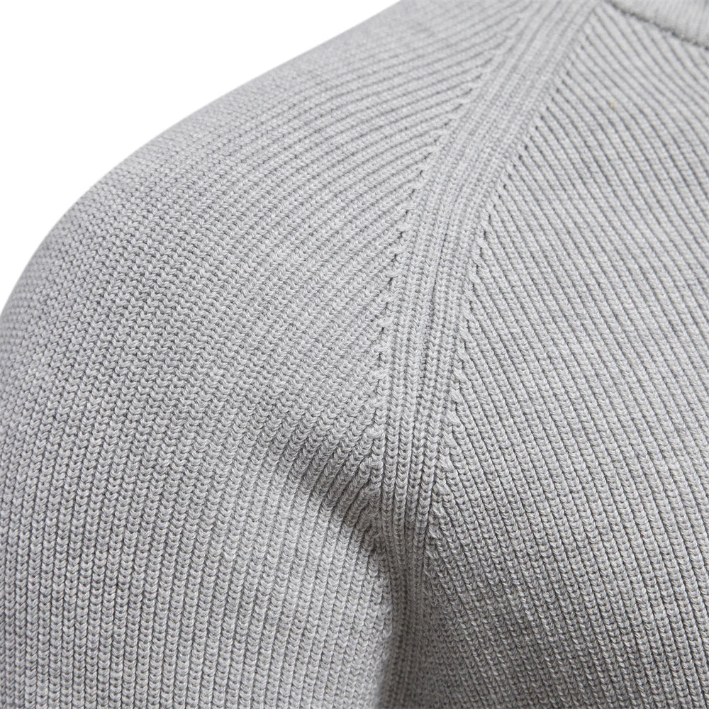 Zenviro Luxe Gebreide Zip-Up Heren Trui