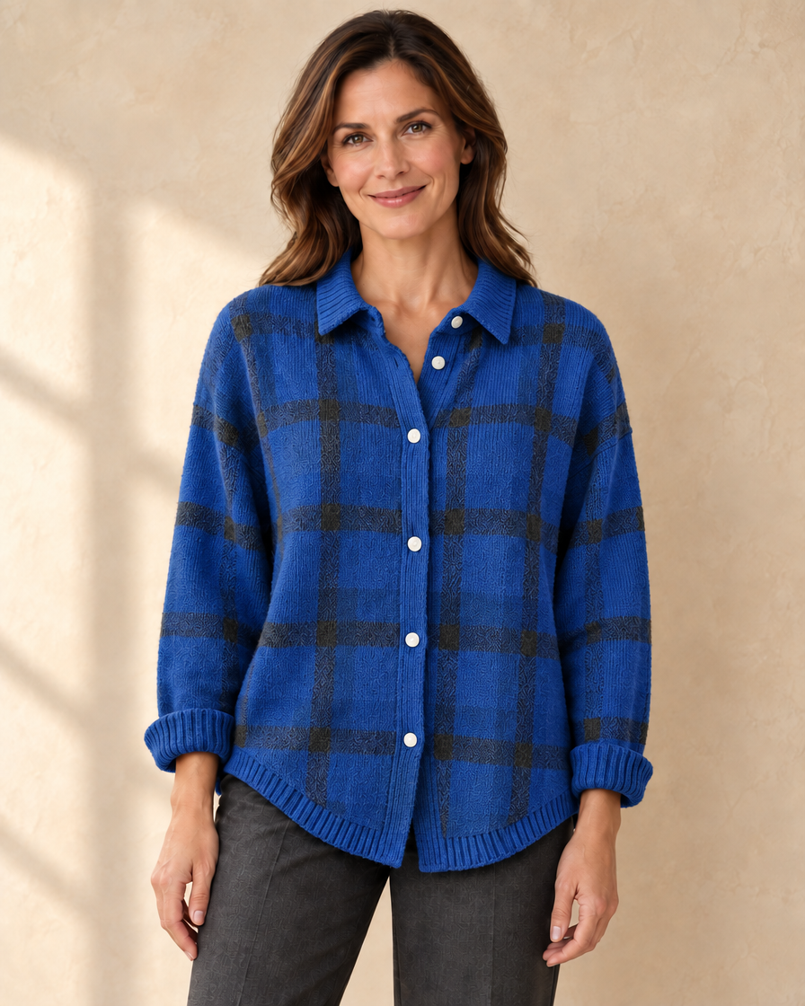 Dames Geruit Vest/Overshirt