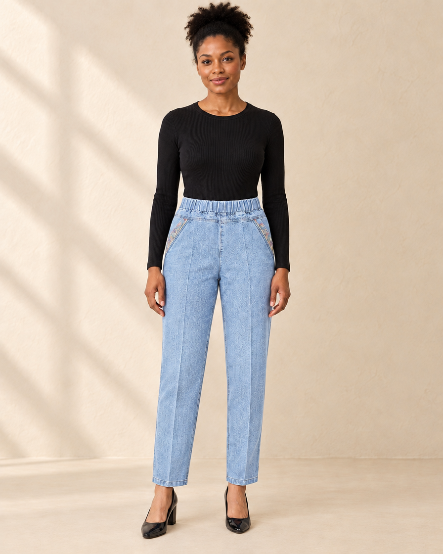 Dames Broek met Elastische Taille