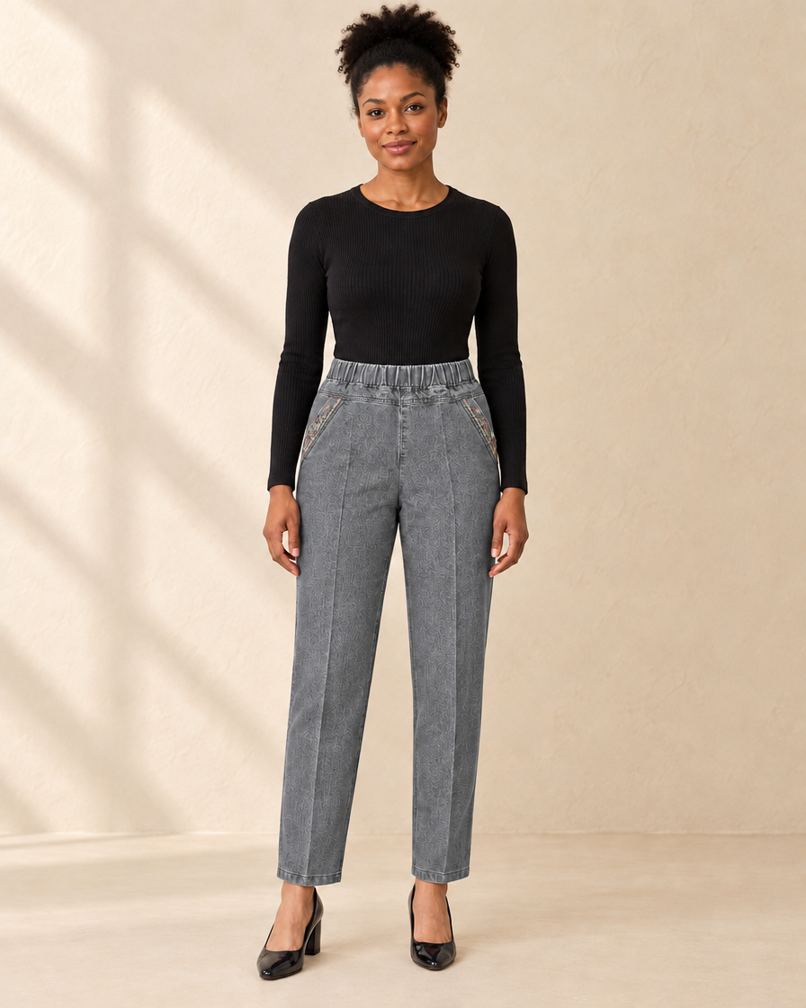 Dames Broek met Elastische Taille