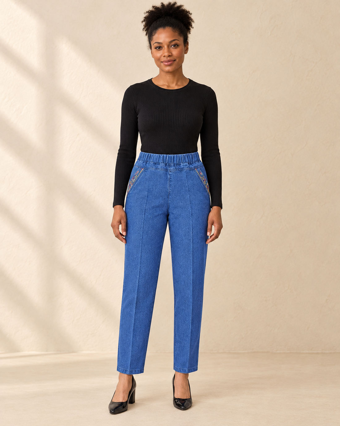 Dames Broek met Elastische Taille