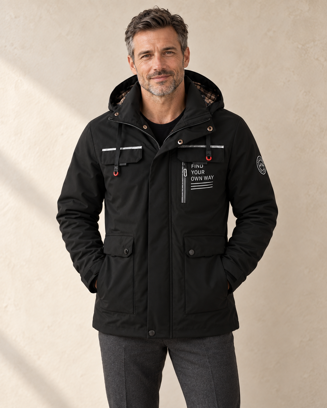 Heren Winterjas met Capuchon