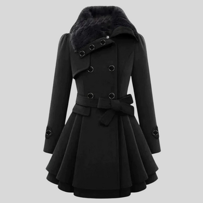 Elegante Winterjas Dames Met Bontkraag | Olivia