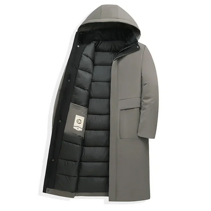 Herenparka lange winterjas met capuchon | Tuur