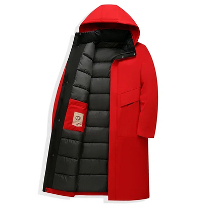 Herenparka lange winterjas met capuchon | Tuur