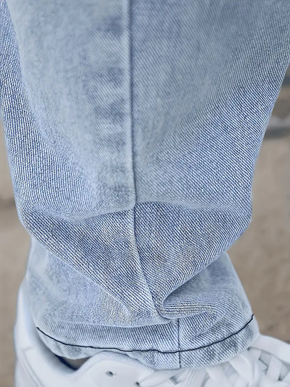 Jesse | Casual straight leg light washed heren jeans