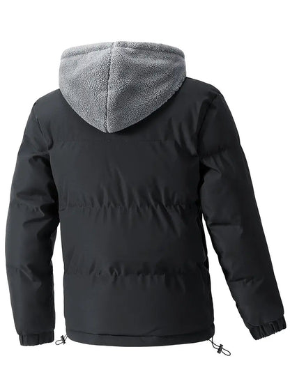 Warme fleece jas met capuchon voor heren | Willem