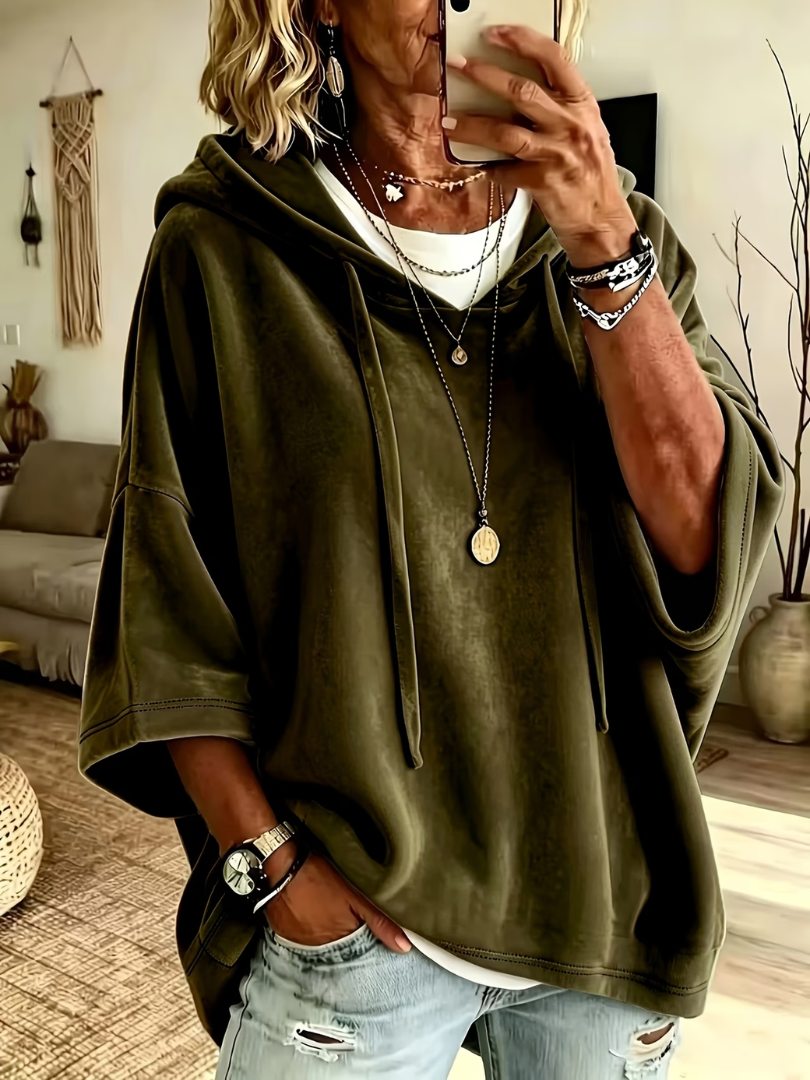 Lia | Poncho met Capuchon
