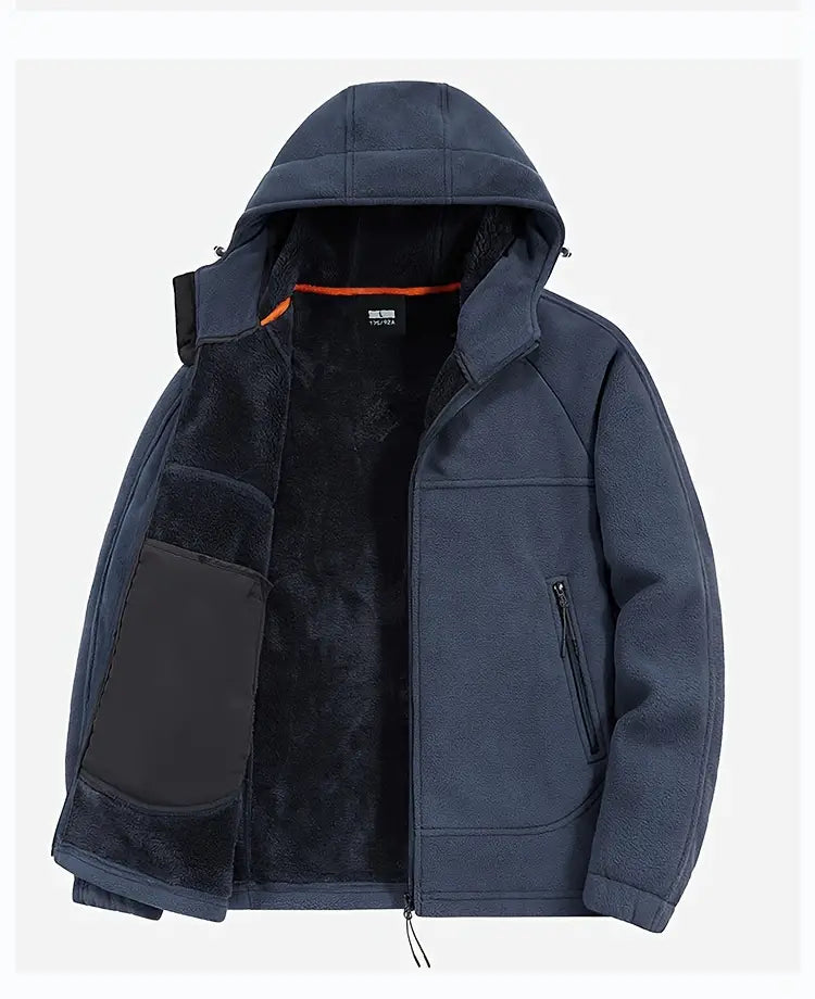 Paul | Comfortabele winterjas vest met capuchon en warme voering