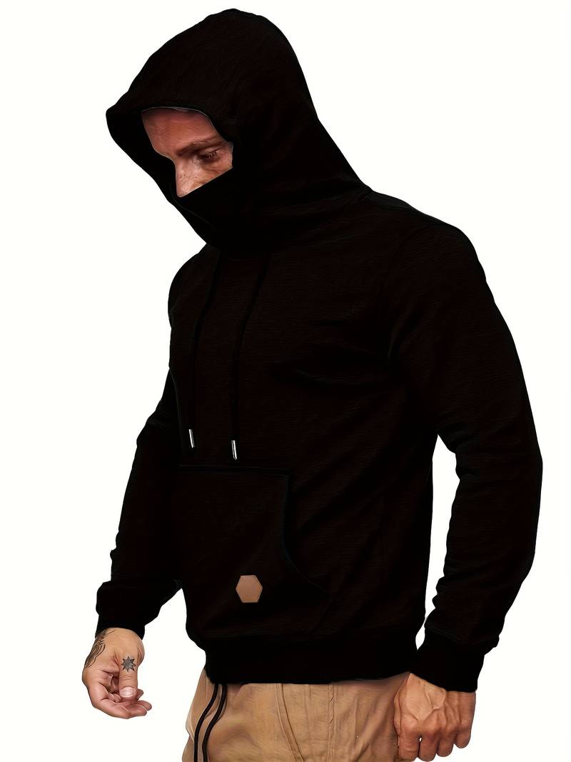 Stijlvolle hoodie met ingebouwde masker | Sjoerd