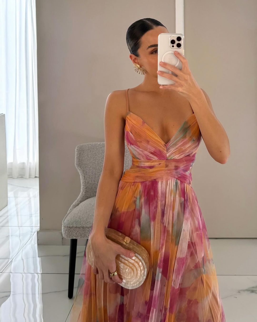 Roselle Luxe Maxi Jurk met Bloemenprint