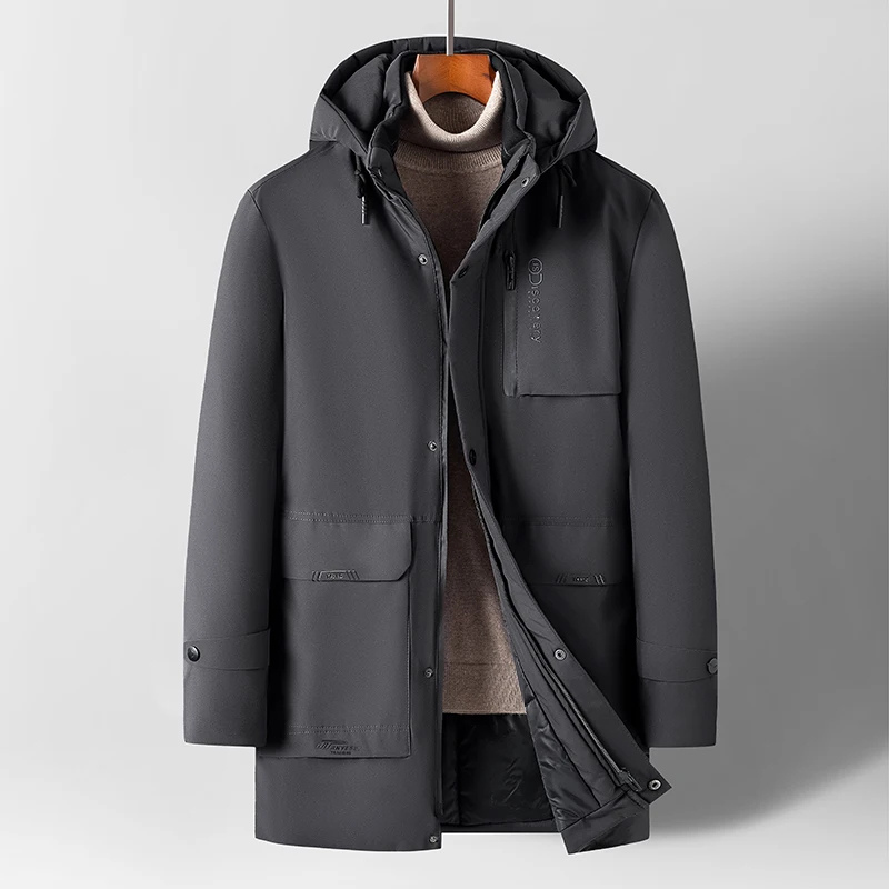 Heren parka winterjas met capuchon | Tobias