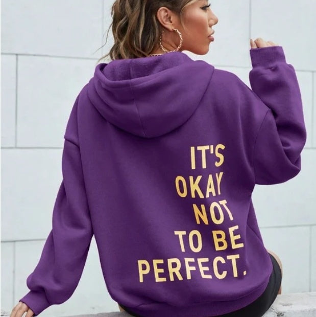 Flore | Comfortabele hoodie met text voor dames