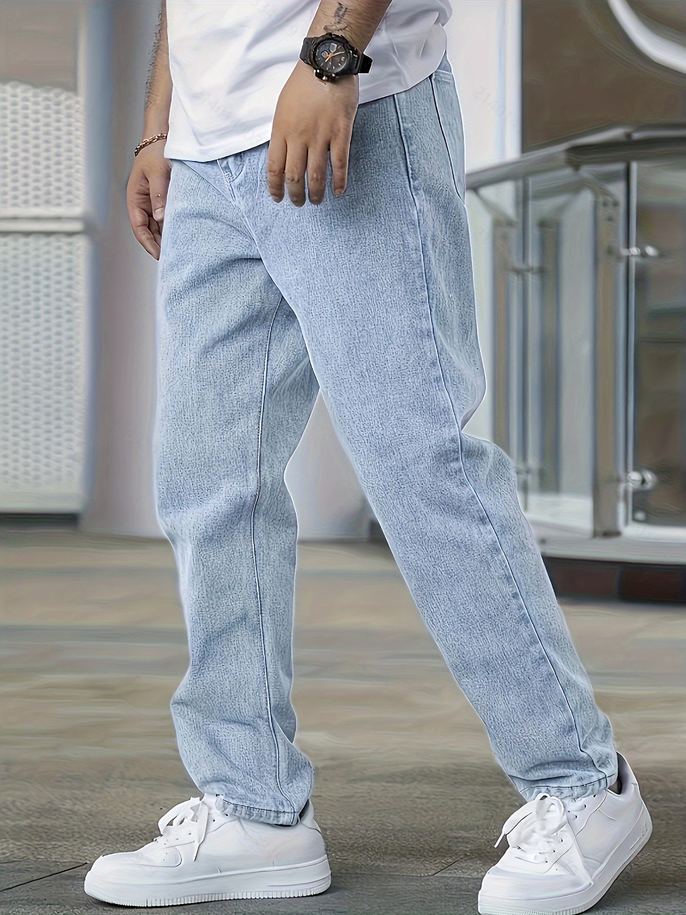 Jesse | Casual straight leg light washed heren jeans