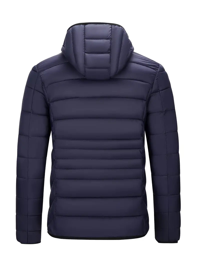 Niels | Puffer jas voor heren met capuchon