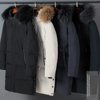 Heren Parka Winterjas met Bont Capuchon | Wessel