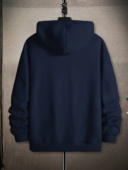 Zachte verdikte hoodie in effen kleur | Stefan