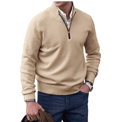 Sebastiaan | Half zip sweater voor heren