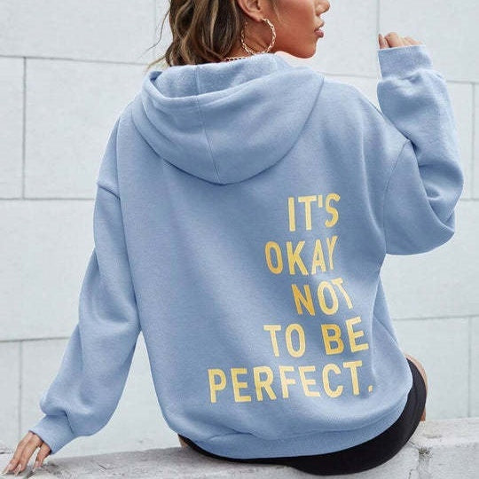 Flore | Comfortabele hoodie met text voor dames