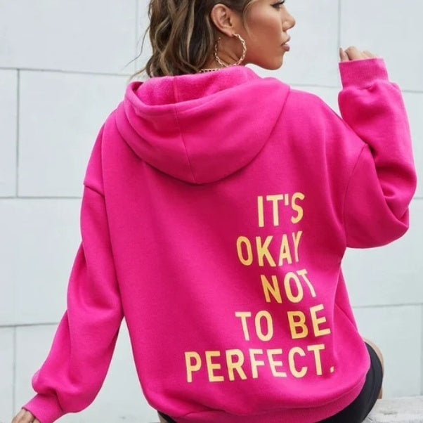 Flore | Comfortabele hoodie met text voor dames