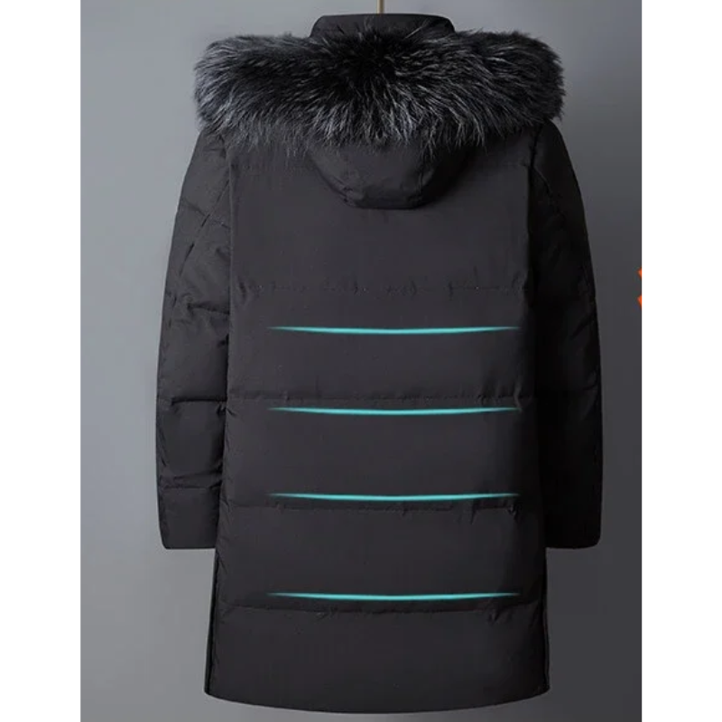 Heren Parka Winterjas met Bont Capuchon | Wessel