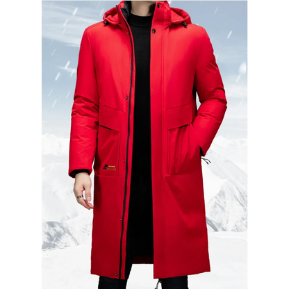 Herenparka lange winterjas met capuchon | Tuur