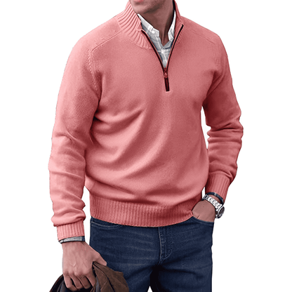 Sebastiaan | Half zip sweater voor heren