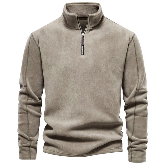 Romain | Fleece sweater met rits voor heren