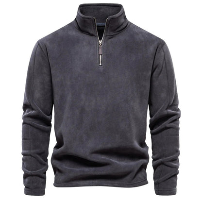 Romain | Fleece sweater met rits voor heren