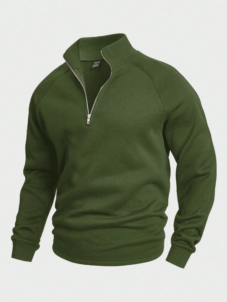 Heren Sweater met Halve Rits