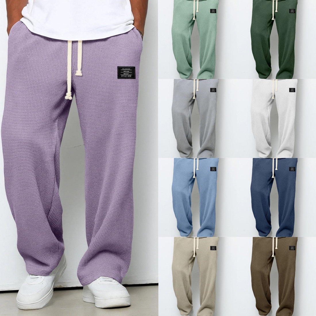 Flexaro Relaxed Heren Broek met Verstelbare Taille