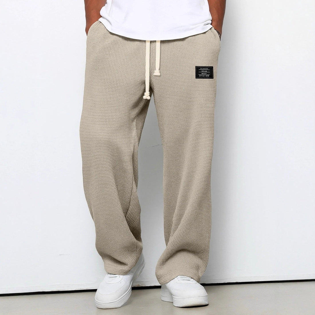 Flexaro Relaxed Heren Broek met Verstelbare Taille