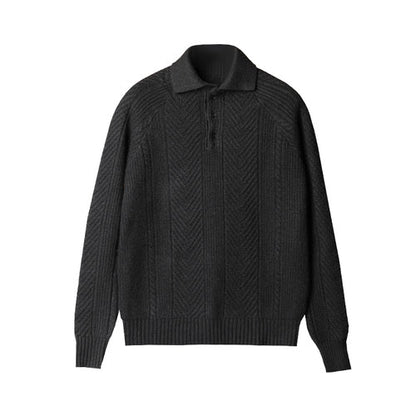 Gebreid poloshirt in old money stijl | Benno