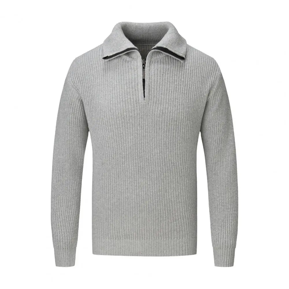 Heren merino wollen half-zip trui | Yde