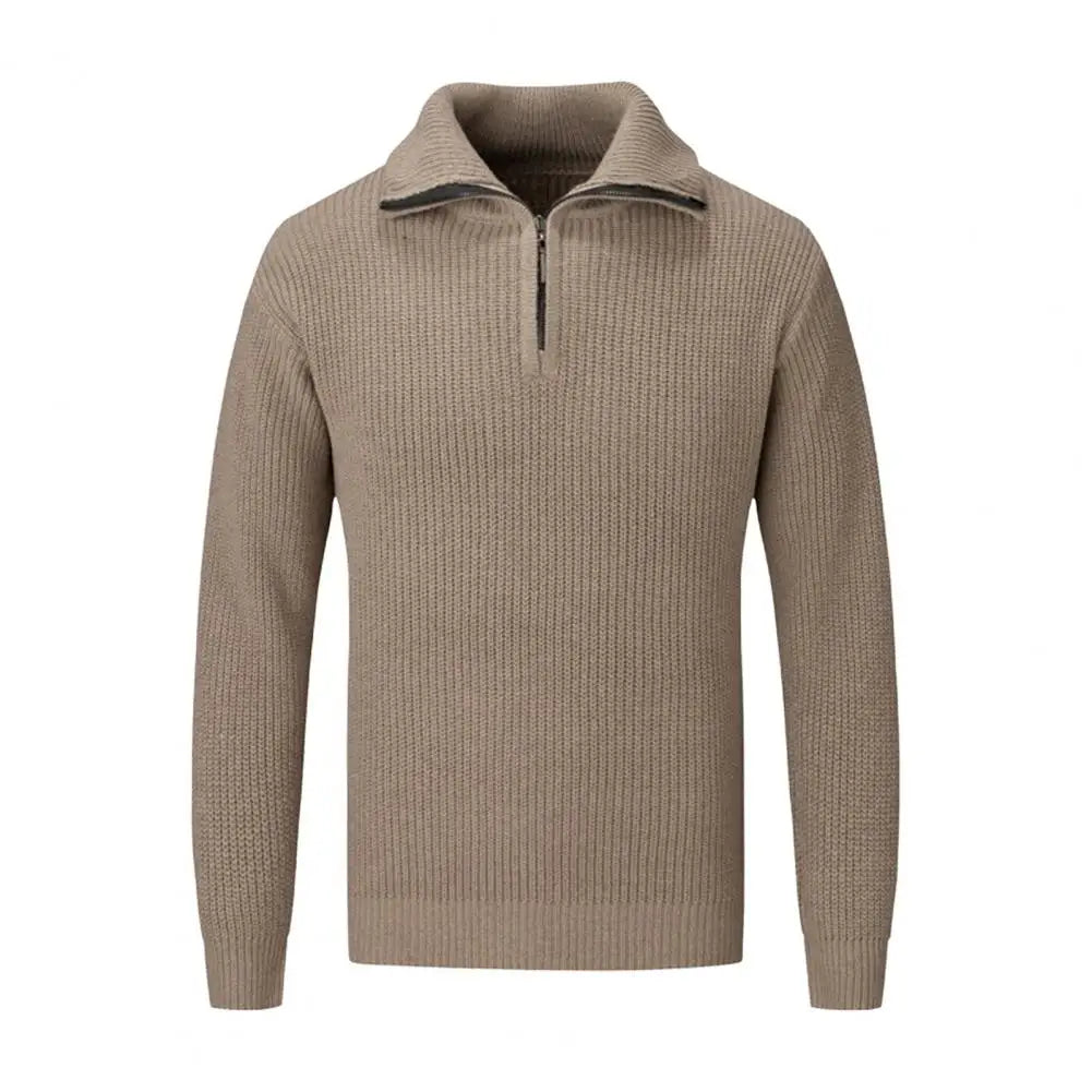 Heren merino wollen half-zip trui | Yde