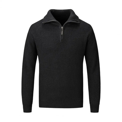 Heren merino wollen half-zip trui | Yde