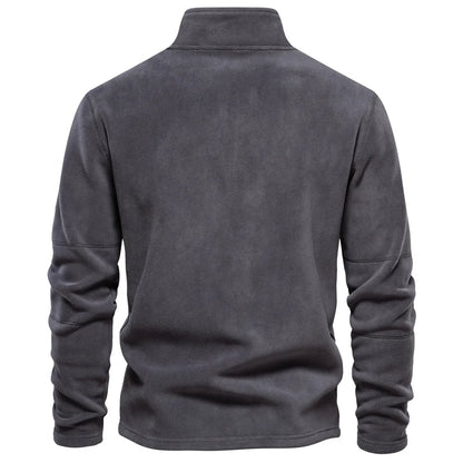 Fleece trui met halve rits | Luuc