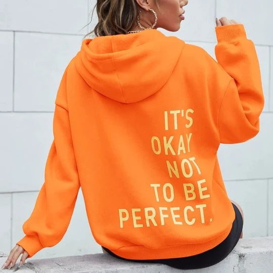 Flore | Comfortabele hoodie met text voor dames