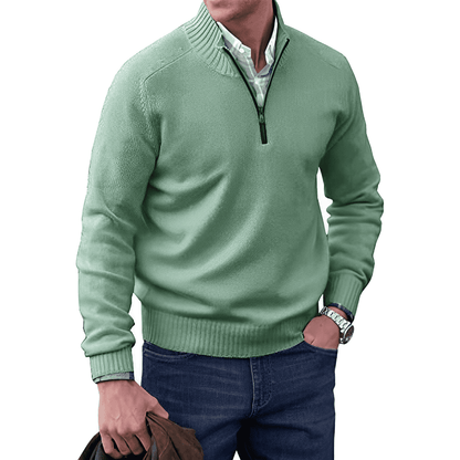 Sebastiaan | Half zip sweater voor heren