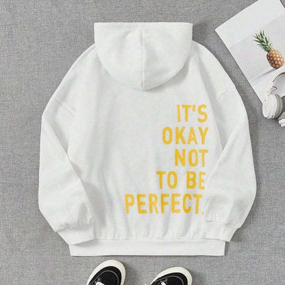 Flore | Comfortabele hoodie met text voor dames