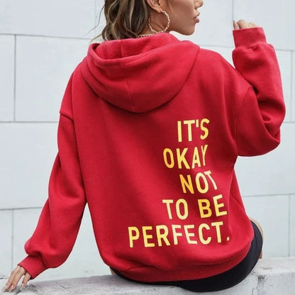 Flore | Comfortabele hoodie met text voor dames