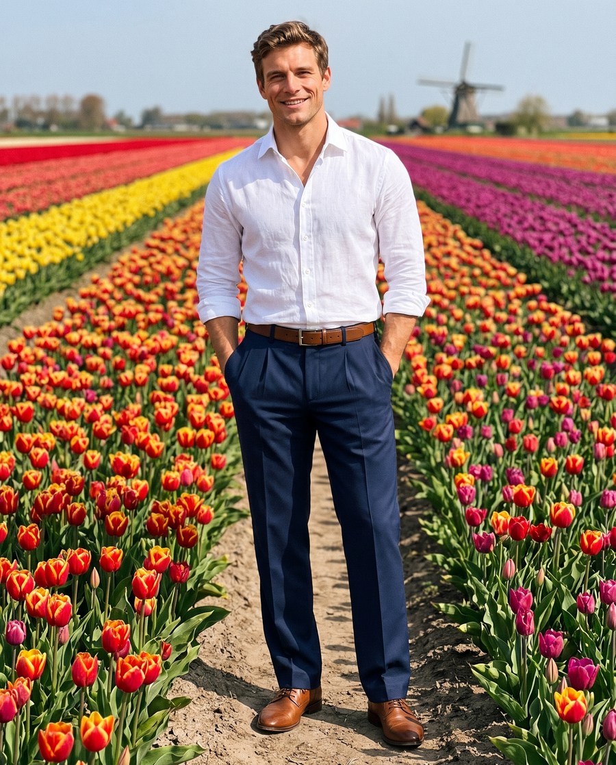 Zo draag je 'm – Heren Pantalon Classic Fit