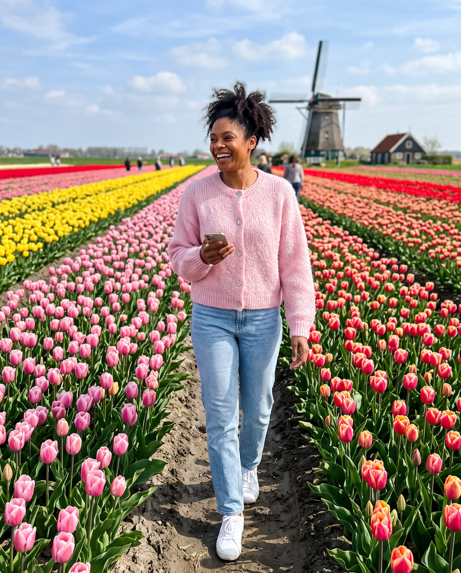 Zo draag je 'm – Dames Trui met Knoopsluiting