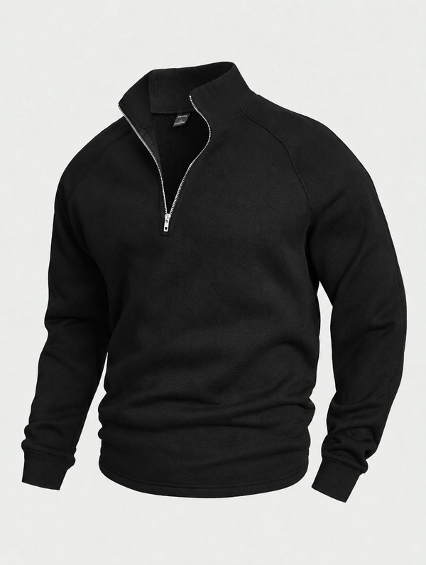 Heren Sweater met Halve Rits