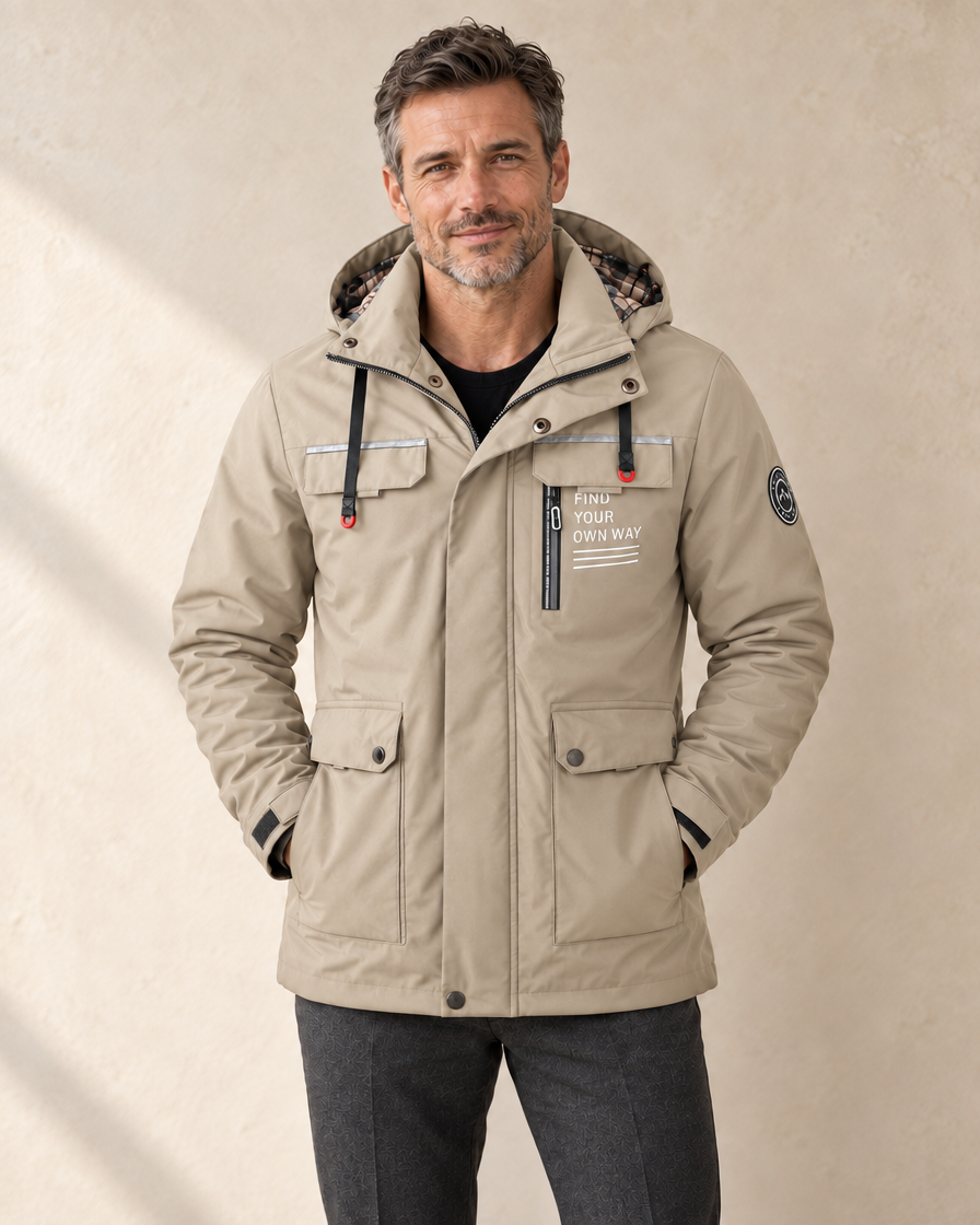 Heren Winterjas met Capuchon