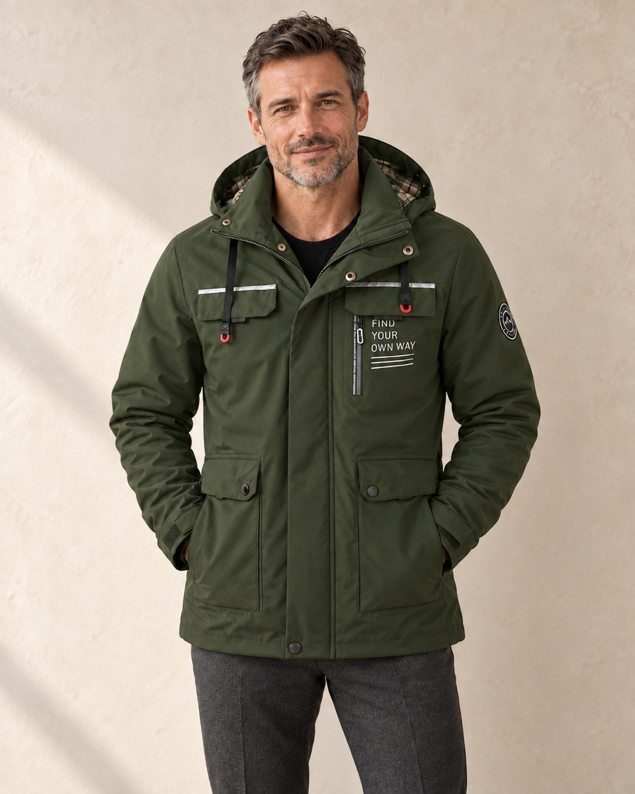 Heren Winterjas met Capuchon