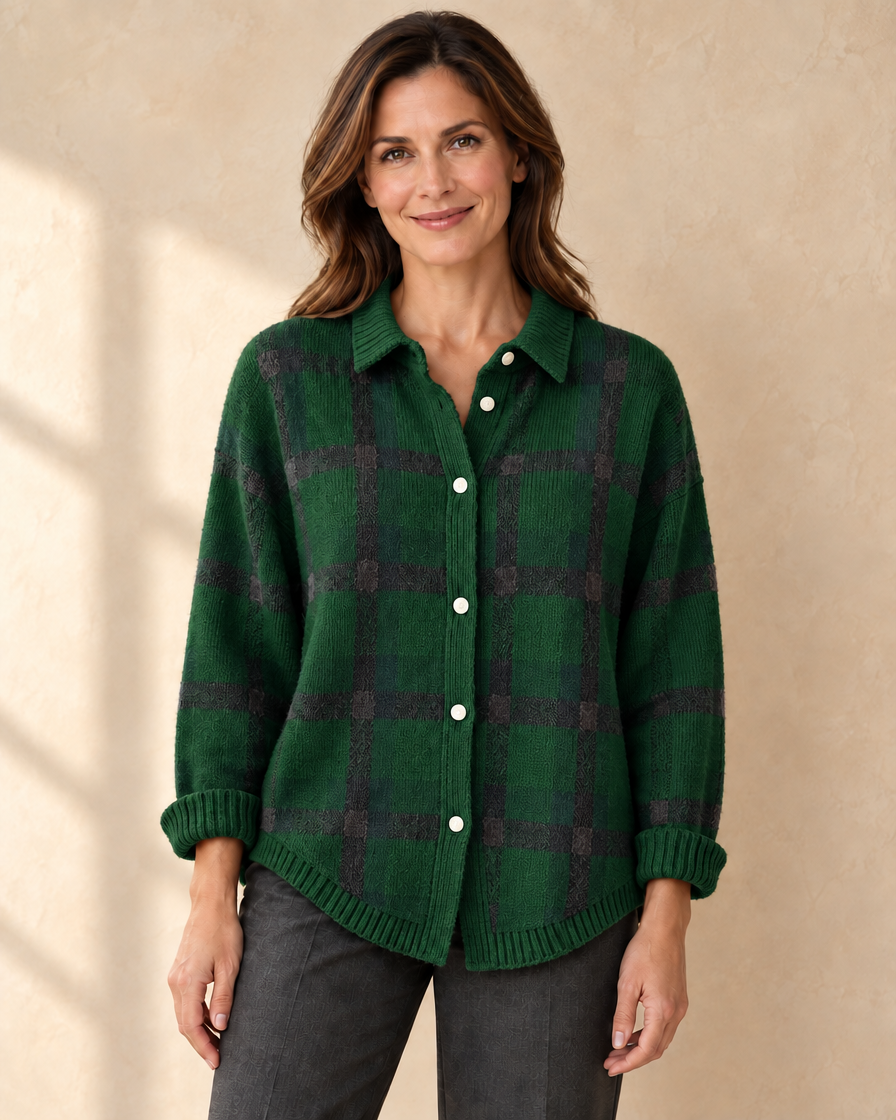 Dames Geruit Vest/Overshirt