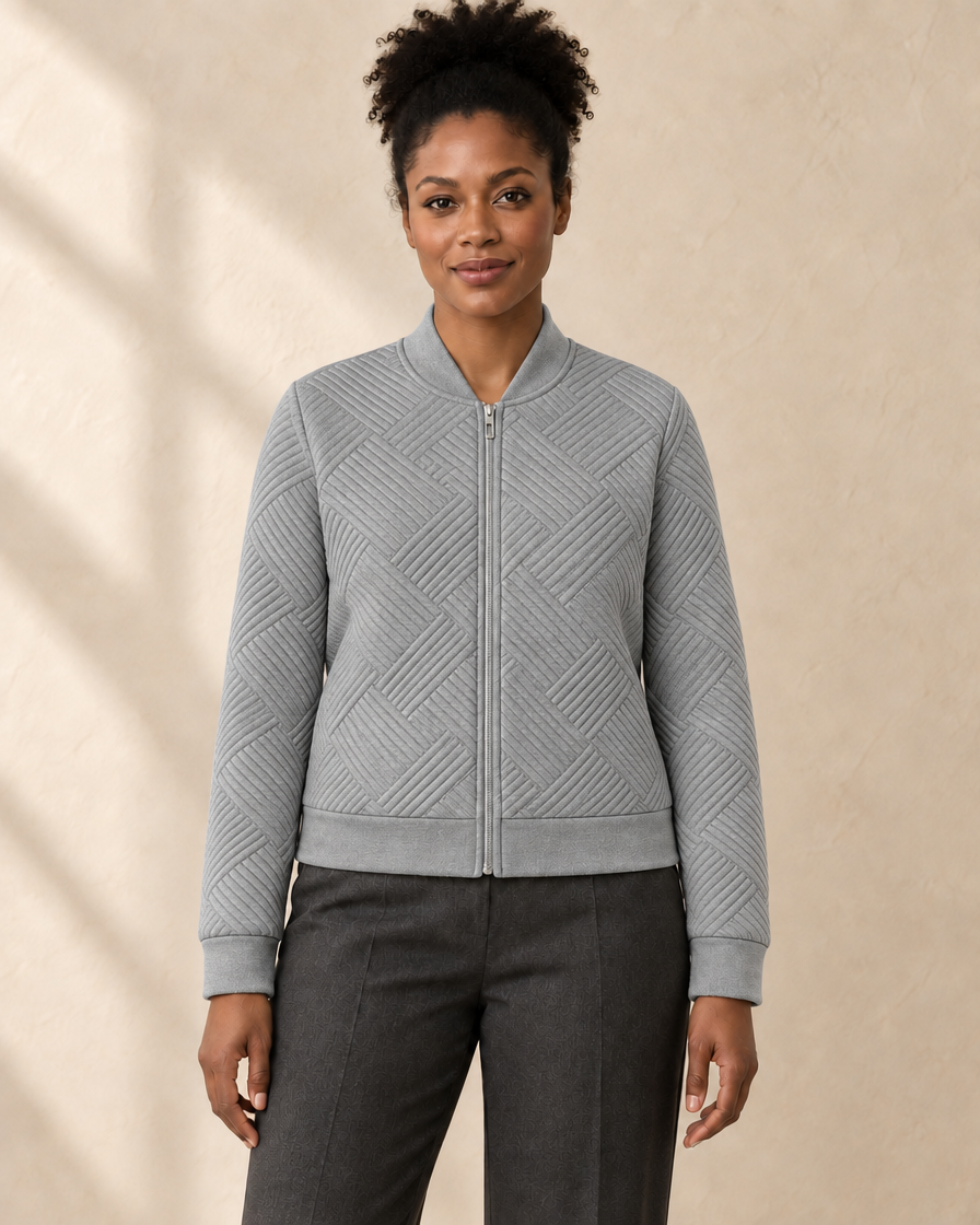 Dames Gewatteerd Vest met Rits
