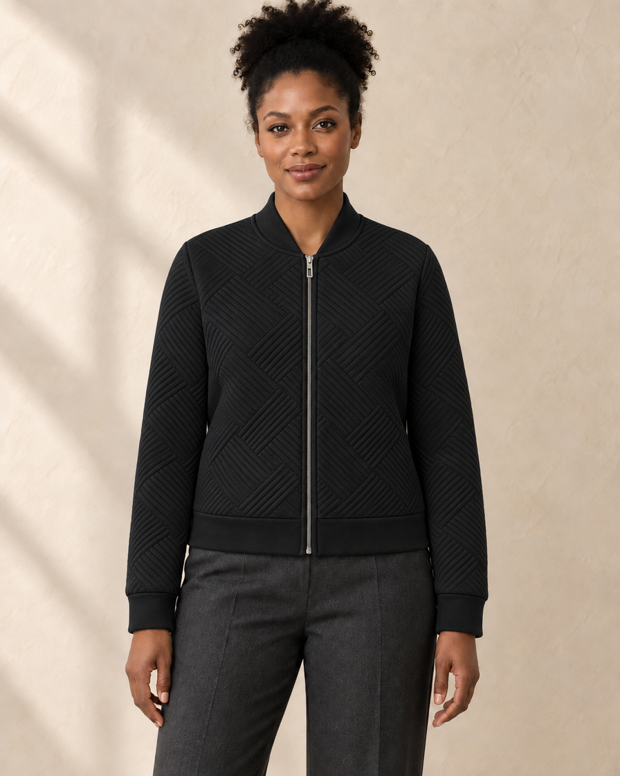 Dames Gewatteerd Vest met Rits